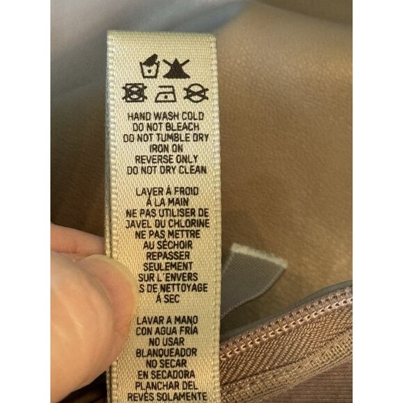 SKIMS Faux Leather Mock Neck Bodysuit 3X Long Sleeve Jasper Brown Thong Clubwear - Picture 12 of 14